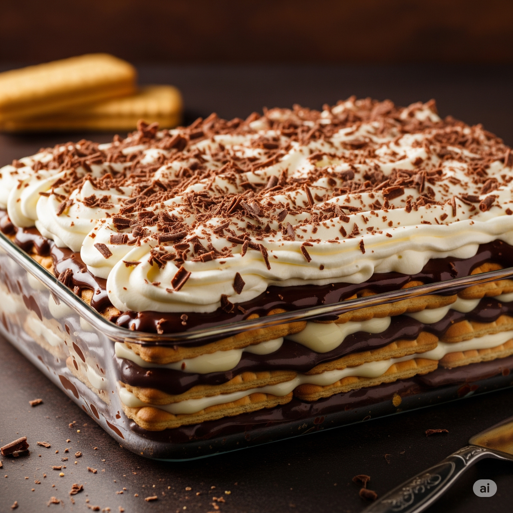 pavê de chocolate cremoso com leite condensado