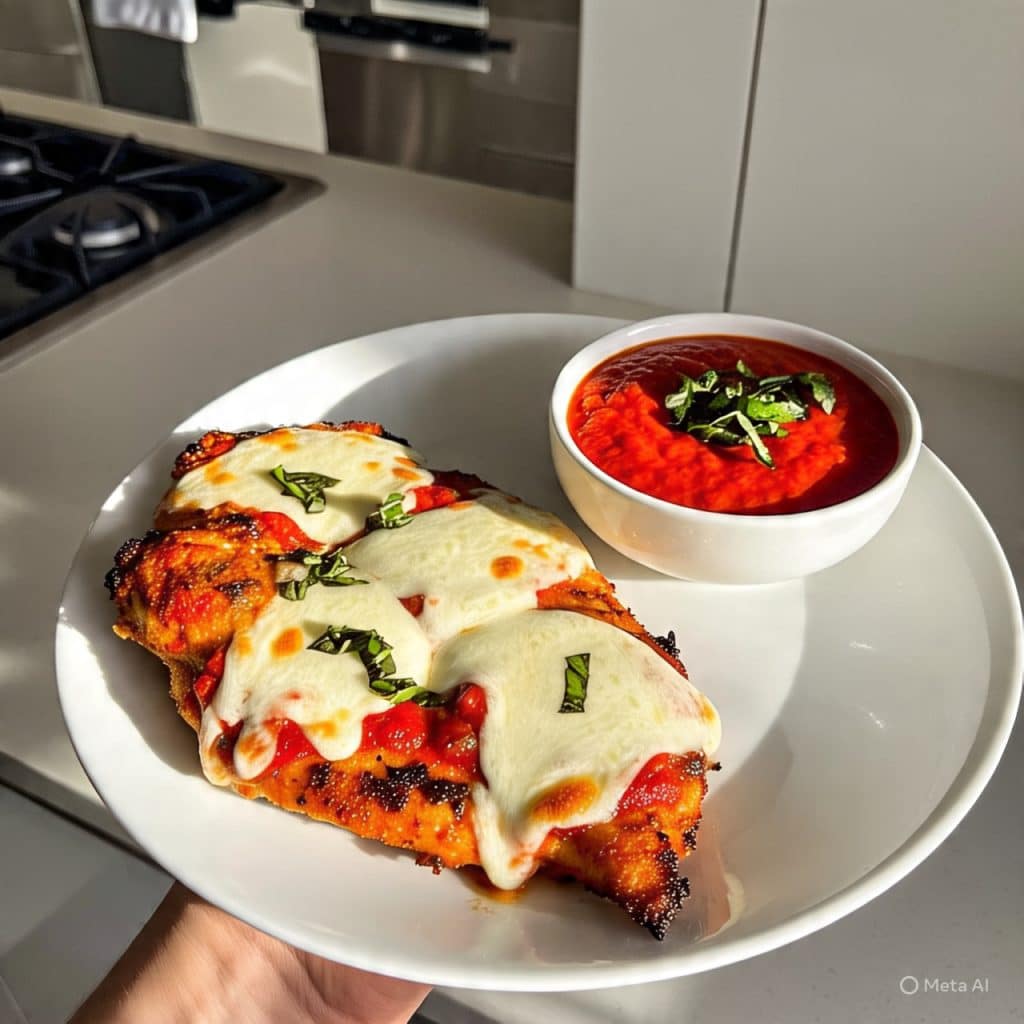 Frango à Parmegiana Low Carb