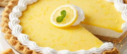 torta gelada de limão com biscoitos: