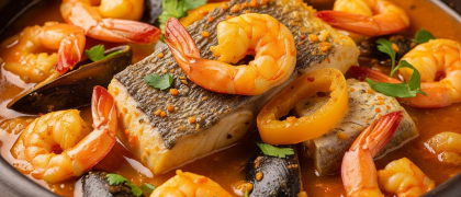 Moqueca de Peixe com Camarão