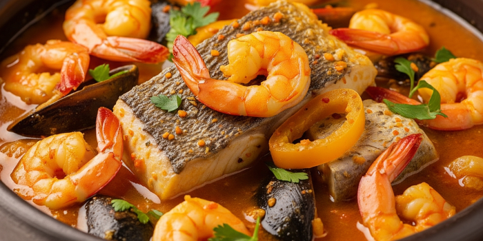 Moqueca de Peixe com Camarão