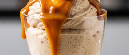 Mousse Aerada de Paçoca com Calda Cremosa de Cocada